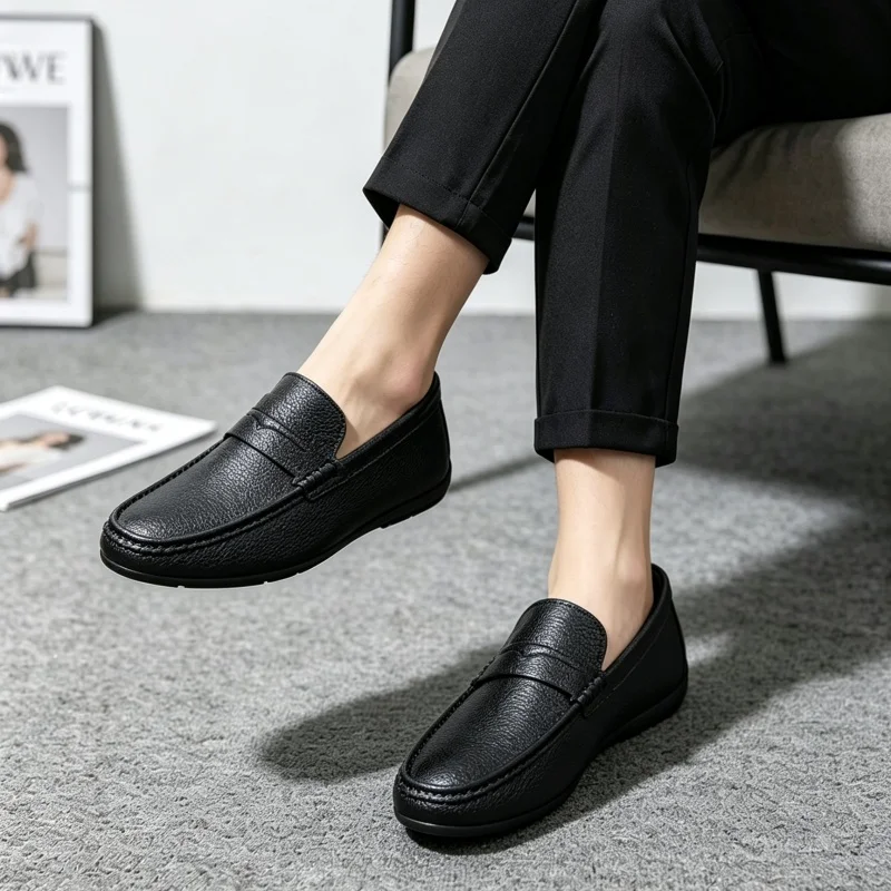 Klasyczne męskie buty codzienn – Suede Loafers Men recenzja i cena