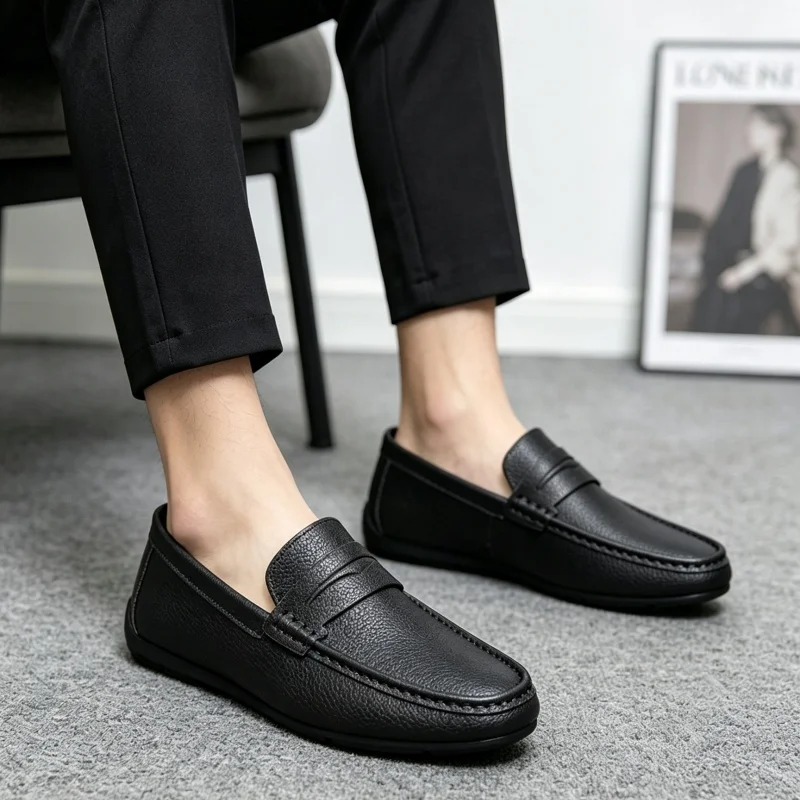 Klasyczne męskie buty codzienn – Suede Loafers Men recenzja i cena