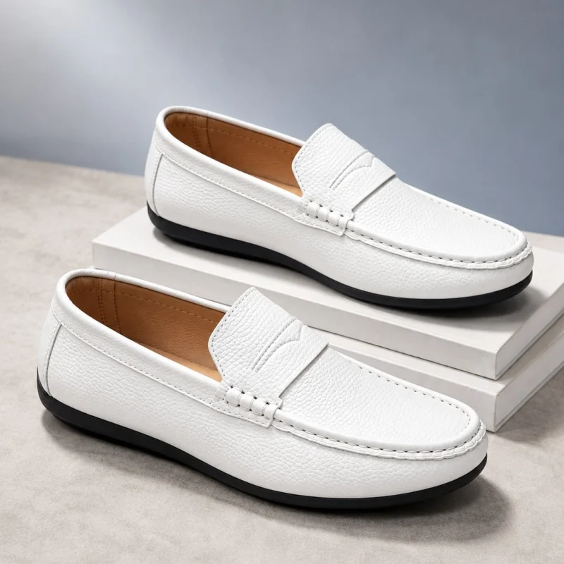 Klasyczne męskie buty codzienn – Suede Loafers Men recenzja i cena