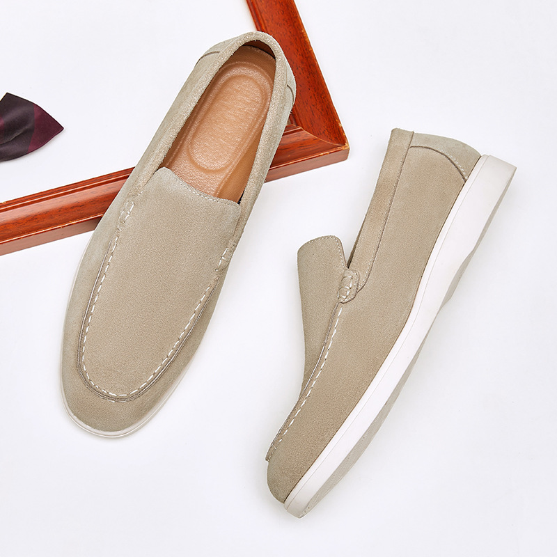 Męskie mokasyny ze skóry natur – Suede Loafers Men recenzja i cena