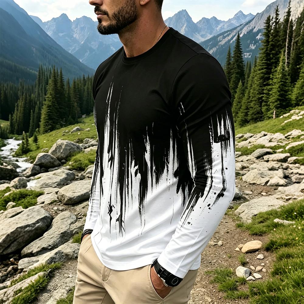 Męska koszulka z długim rękawe – Men'S Spring Fashion recenzja i cena